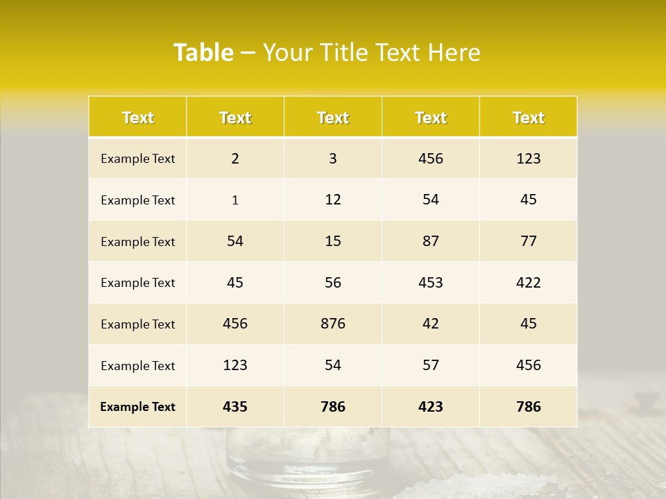 Shot Refreshment Close Up PowerPoint Template