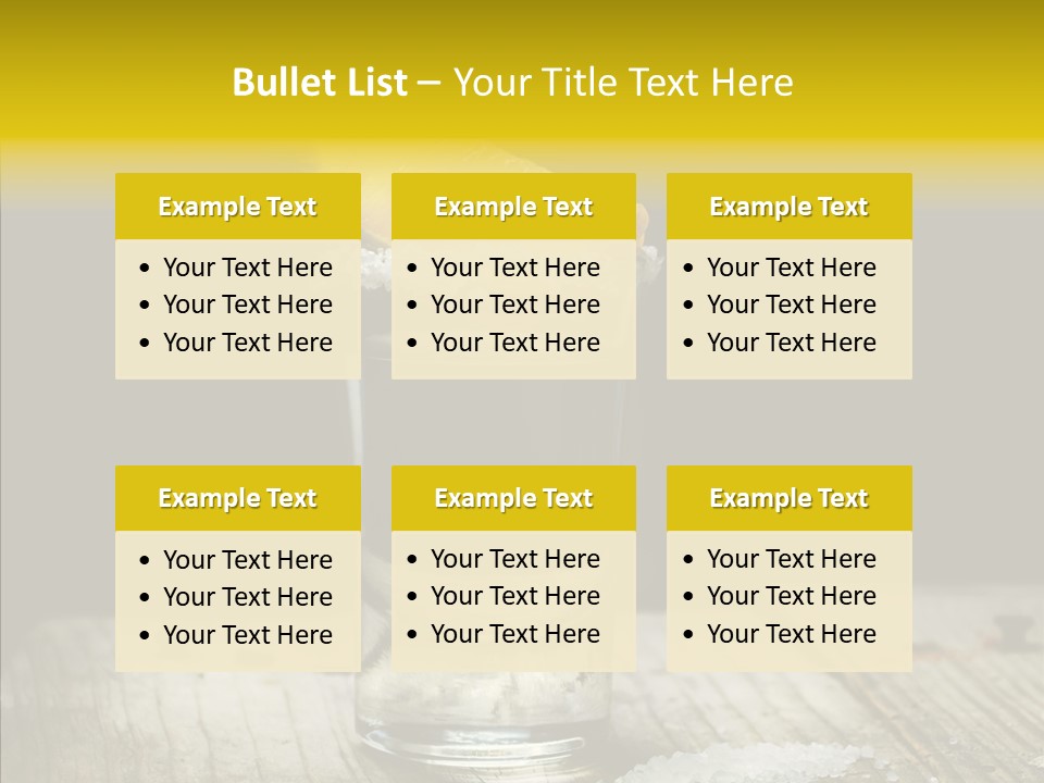 Shot Refreshment Close Up PowerPoint Template