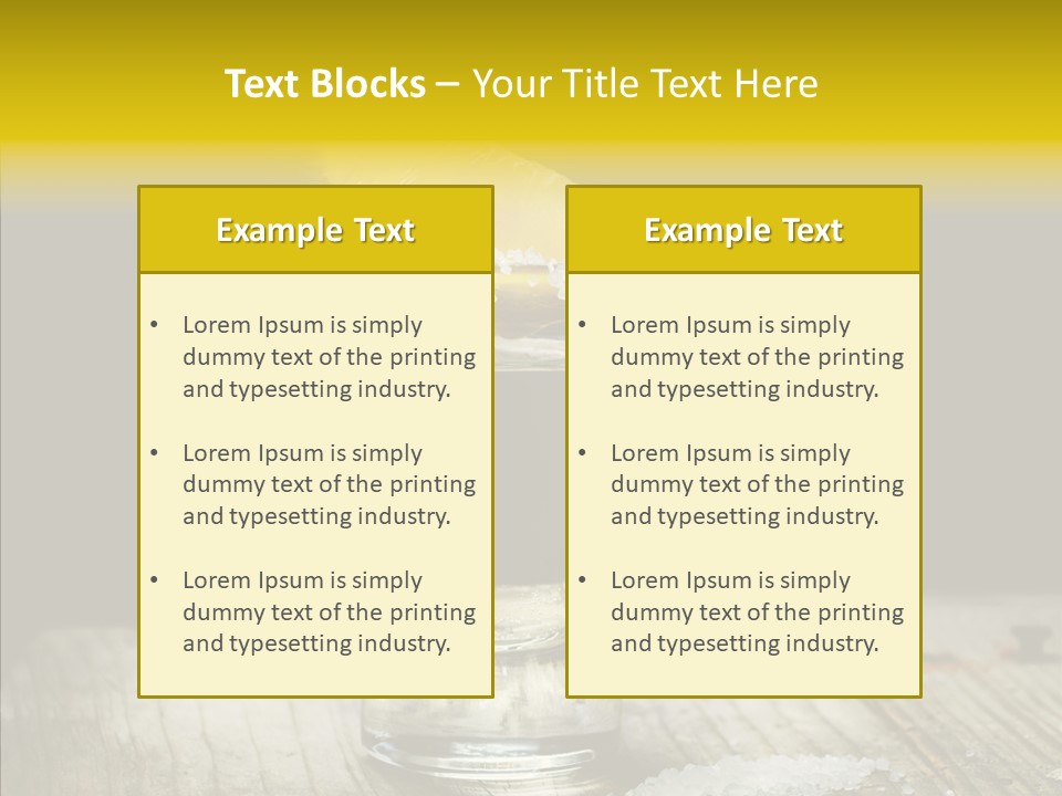 Shot Refreshment Close Up PowerPoint Template