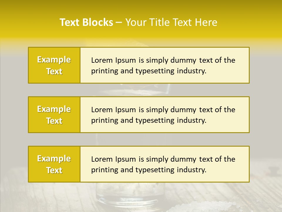 Shot Refreshment Close Up PowerPoint Template