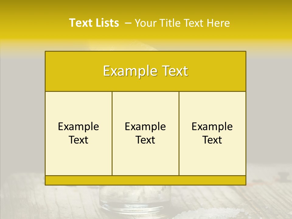 Shot Refreshment Close Up PowerPoint Template