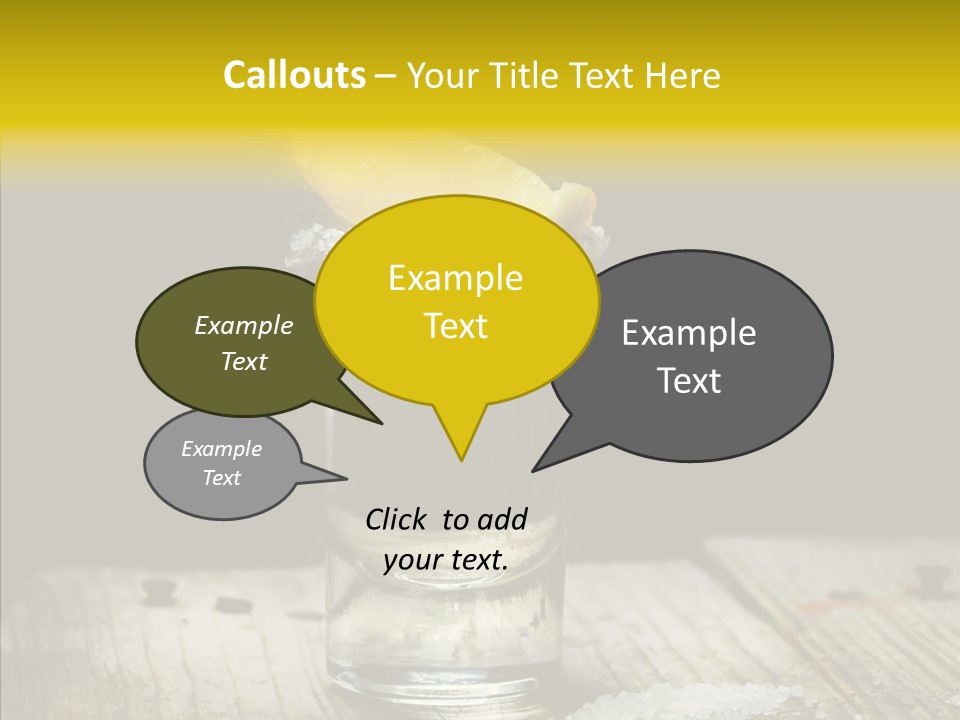 Shot Refreshment Close Up PowerPoint Template