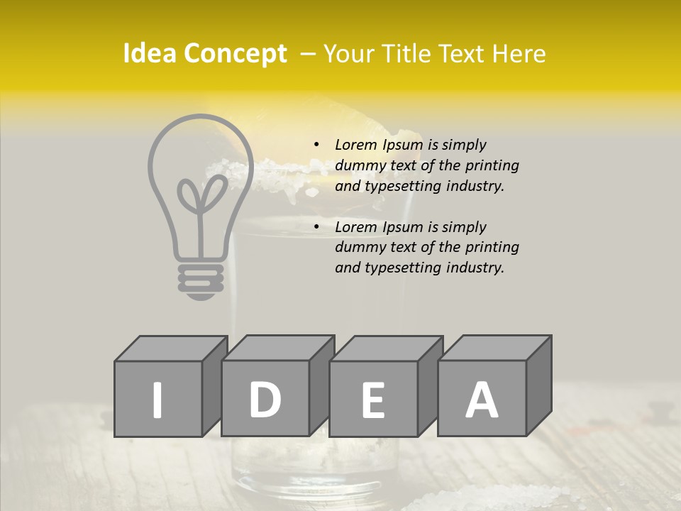 Shot Refreshment Close Up PowerPoint Template