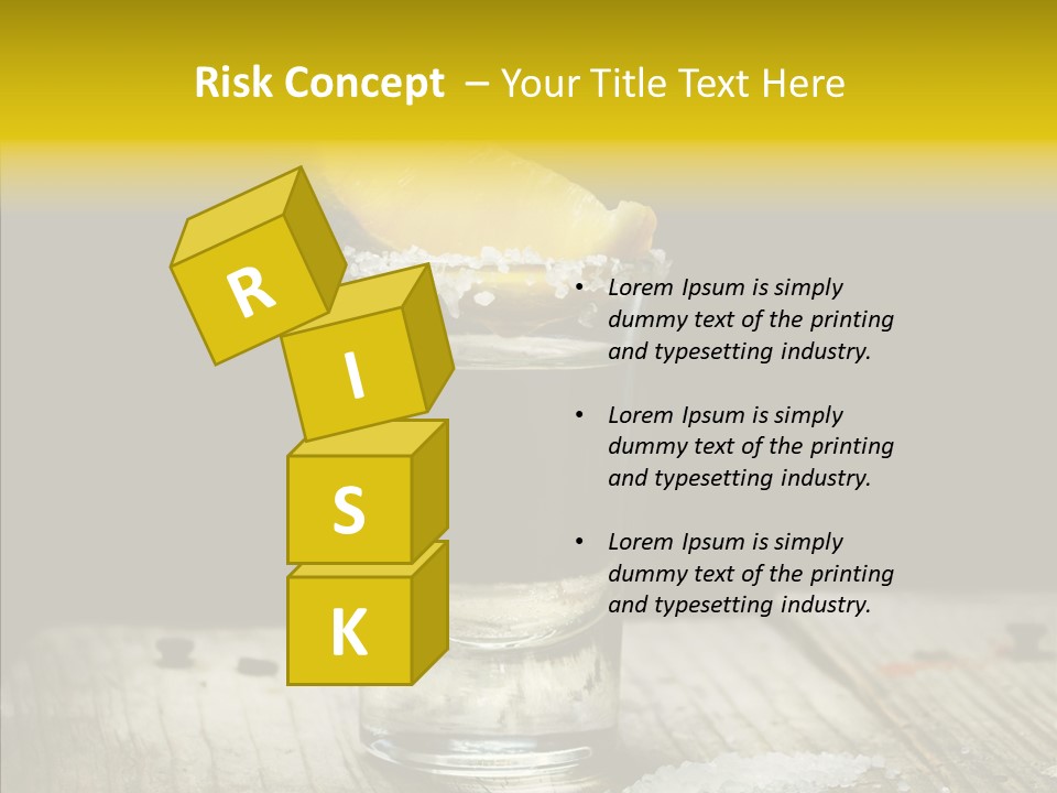 Shot Refreshment Close Up PowerPoint Template