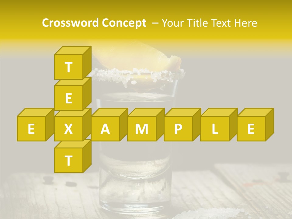 Shot Refreshment Close Up PowerPoint Template