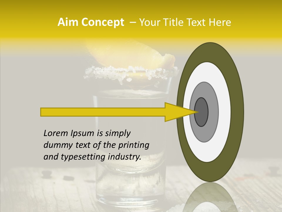 Shot Refreshment Close Up PowerPoint Template