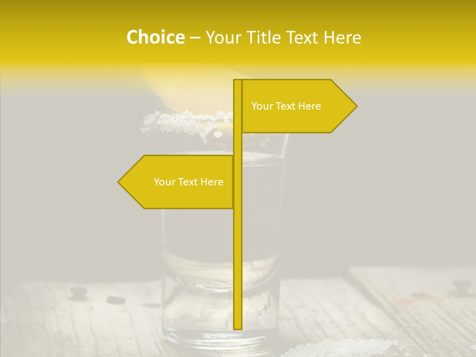 Shot Refreshment Close Up PowerPoint Template