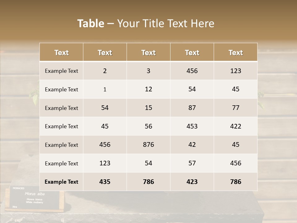 Mulberry Tree Branch PowerPoint Template