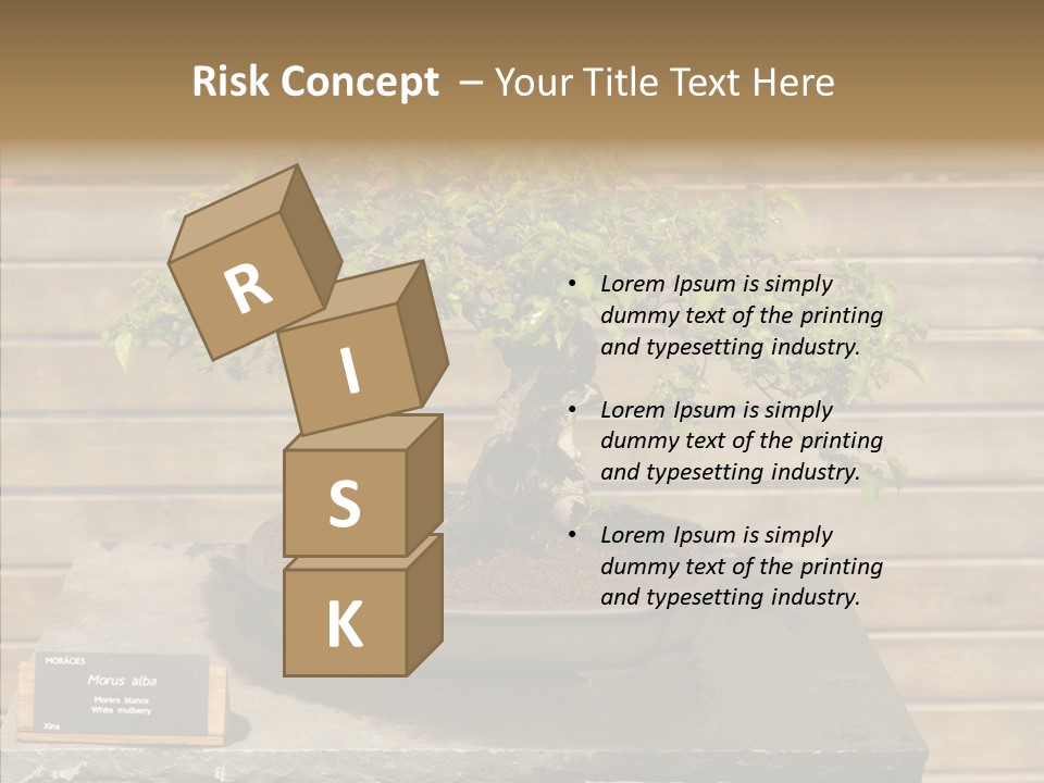 Mulberry Tree Branch PowerPoint Template