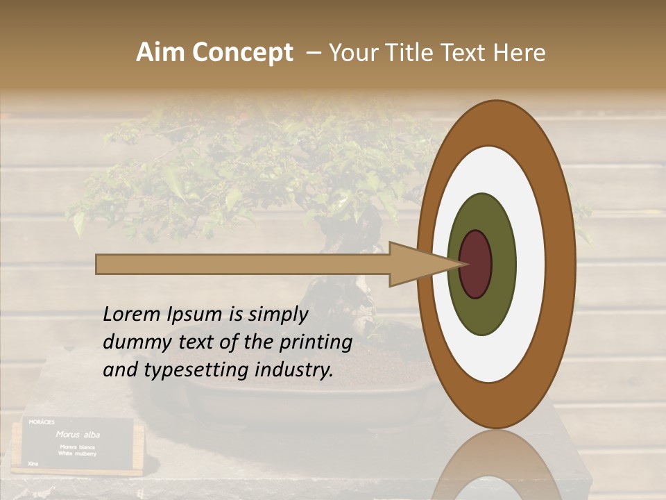 Mulberry Tree Branch PowerPoint Template