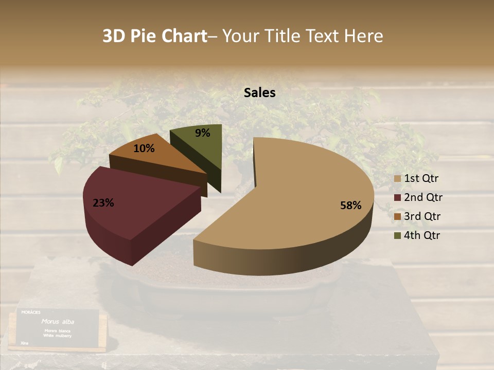 Mulberry Tree Branch PowerPoint Template