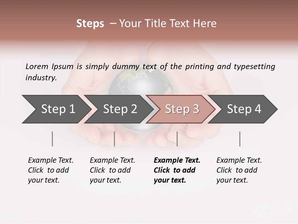 Person International Ecological PowerPoint Template