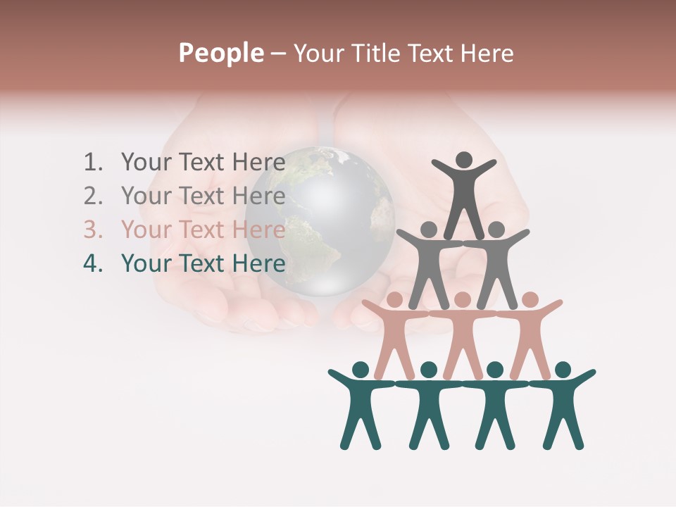 Person International Ecological PowerPoint Template