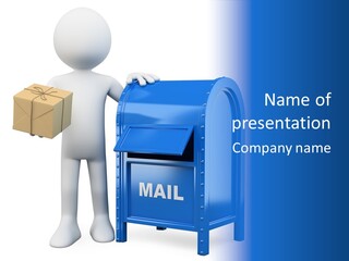 Messenger Postage Packet PowerPoint Template