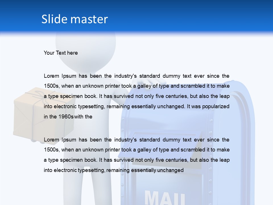 Messenger Postage Packet PowerPoint Template