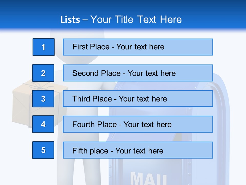 Messenger Postage Packet PowerPoint Template