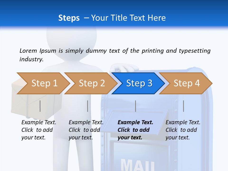 Messenger Postage Packet PowerPoint Template