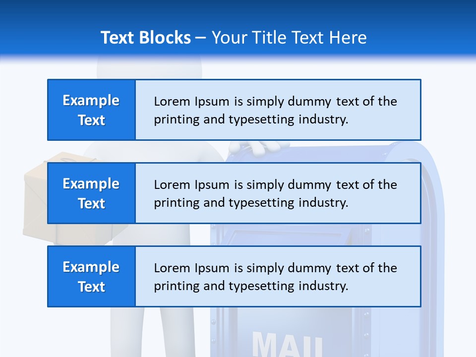 Messenger Postage Packet PowerPoint Template