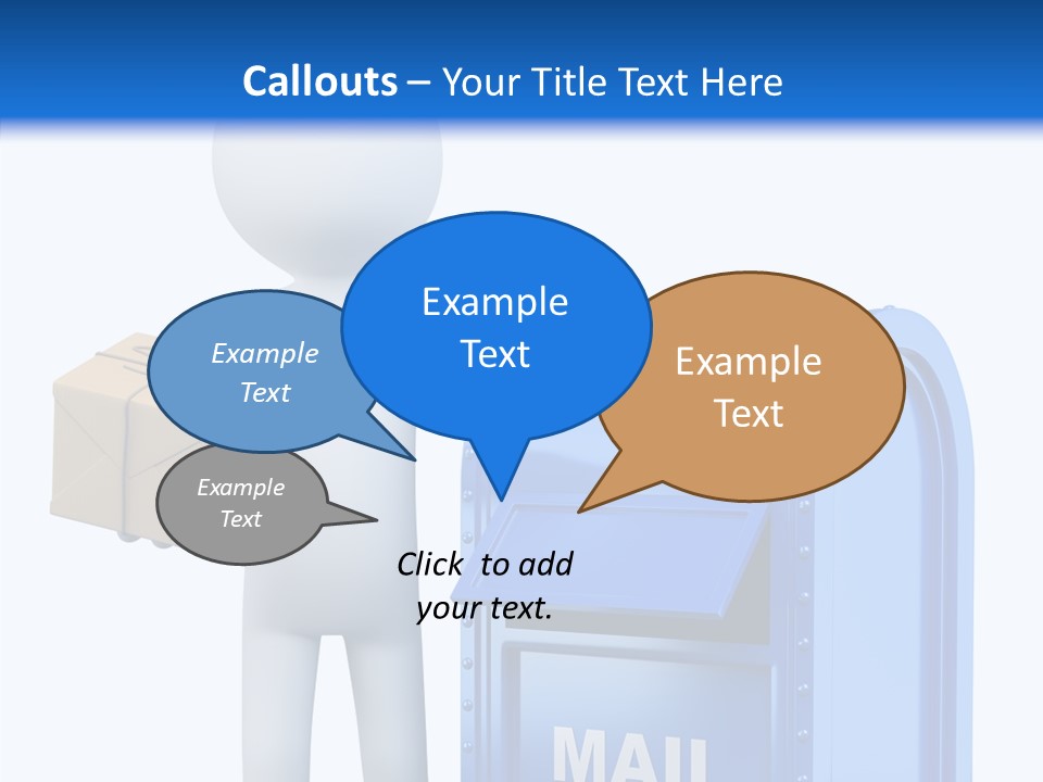 Messenger Postage Packet PowerPoint Template