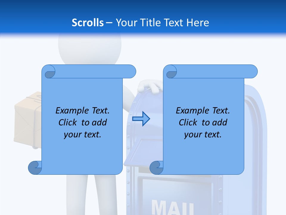 Messenger Postage Packet PowerPoint Template