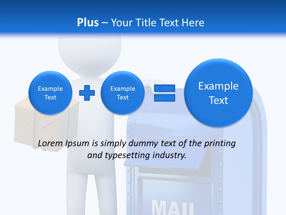 Messenger Postage Packet PowerPoint Template