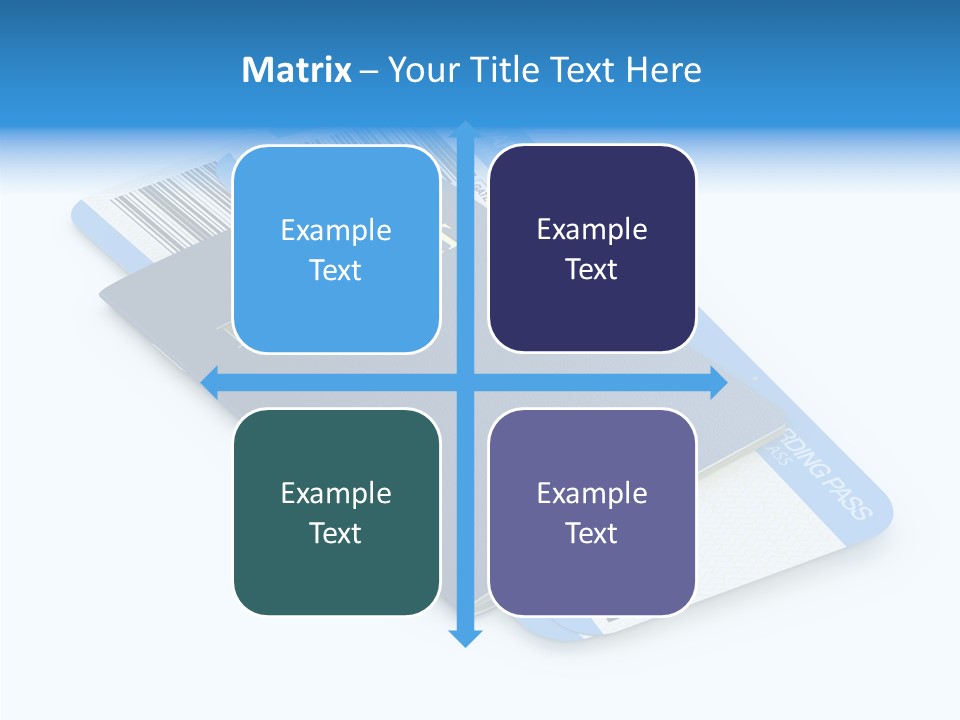 Barcode Flight Business PowerPoint Template