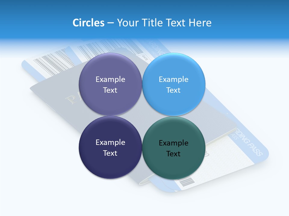 Barcode Flight Business PowerPoint Template