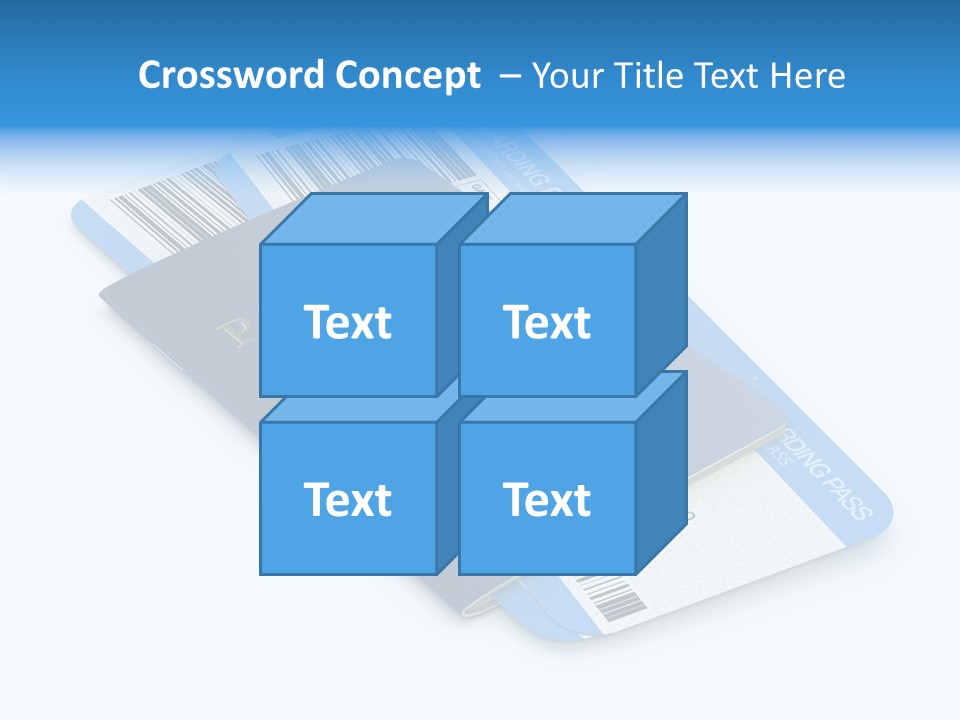 Barcode Flight Business PowerPoint Template