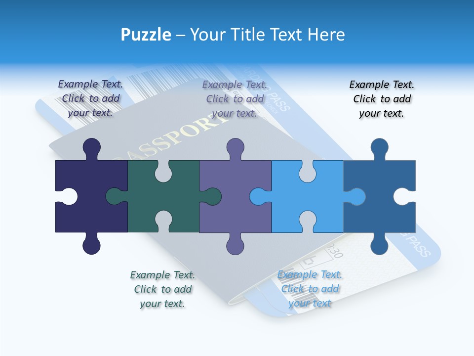 Barcode Flight Business PowerPoint Template