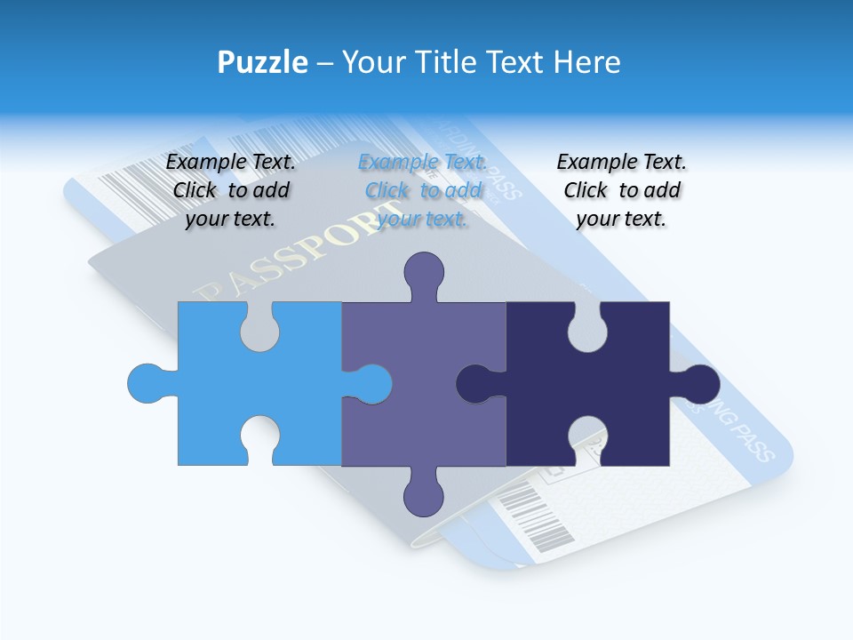 Barcode Flight Business PowerPoint Template