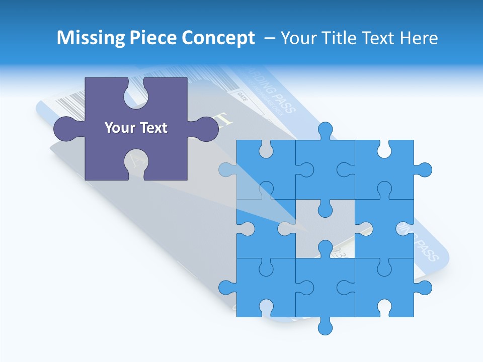 Barcode Flight Business PowerPoint Template