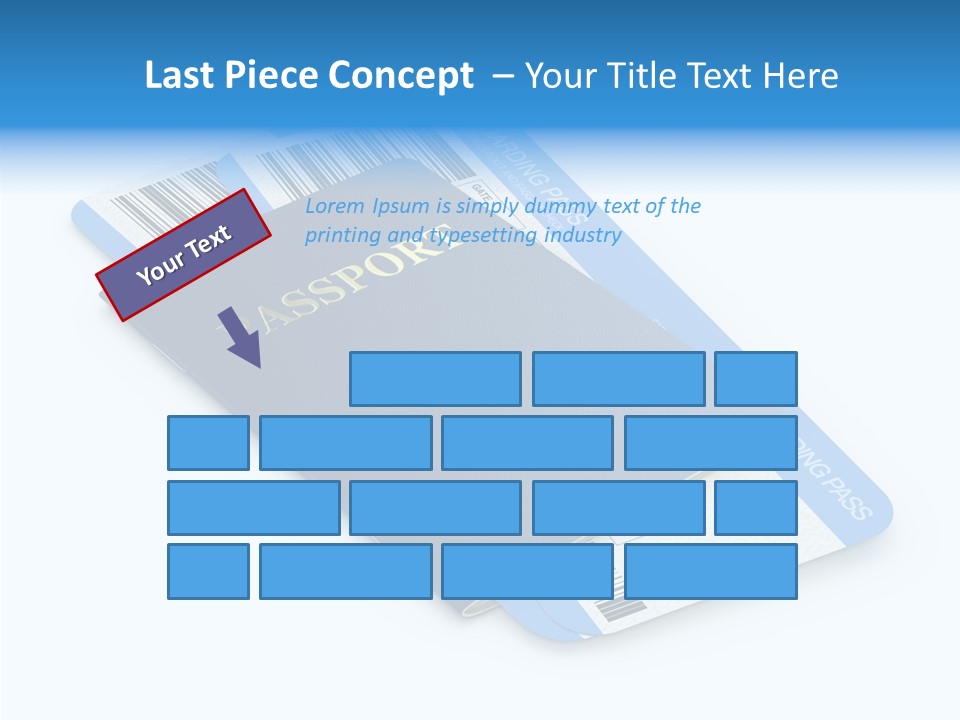 Barcode Flight Business PowerPoint Template