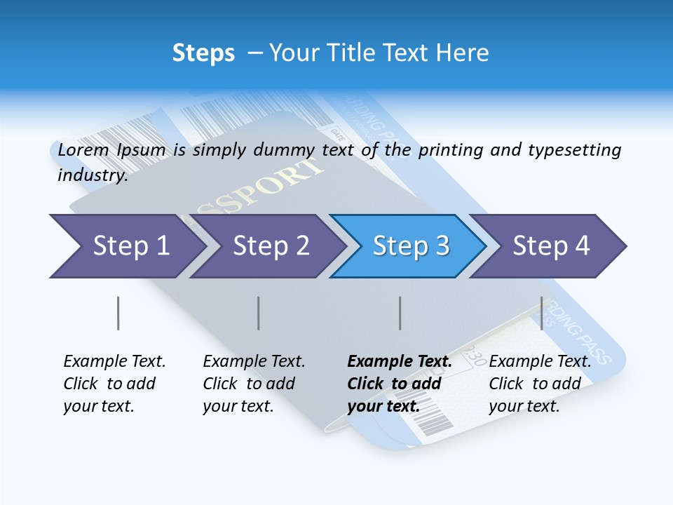 Barcode Flight Business PowerPoint Template