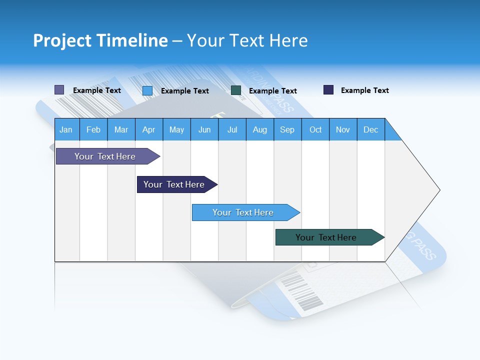 Barcode Flight Business PowerPoint Template