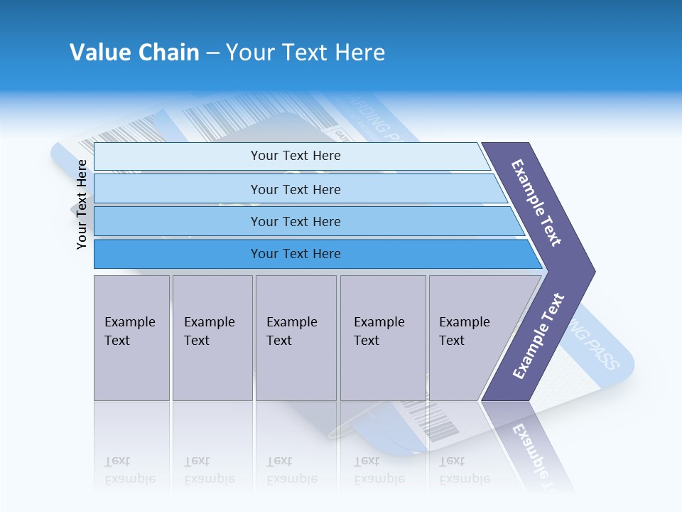 Barcode Flight Business PowerPoint Template