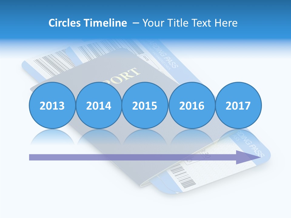 Barcode Flight Business PowerPoint Template