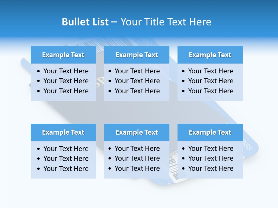 Barcode Flight Business PowerPoint Template
