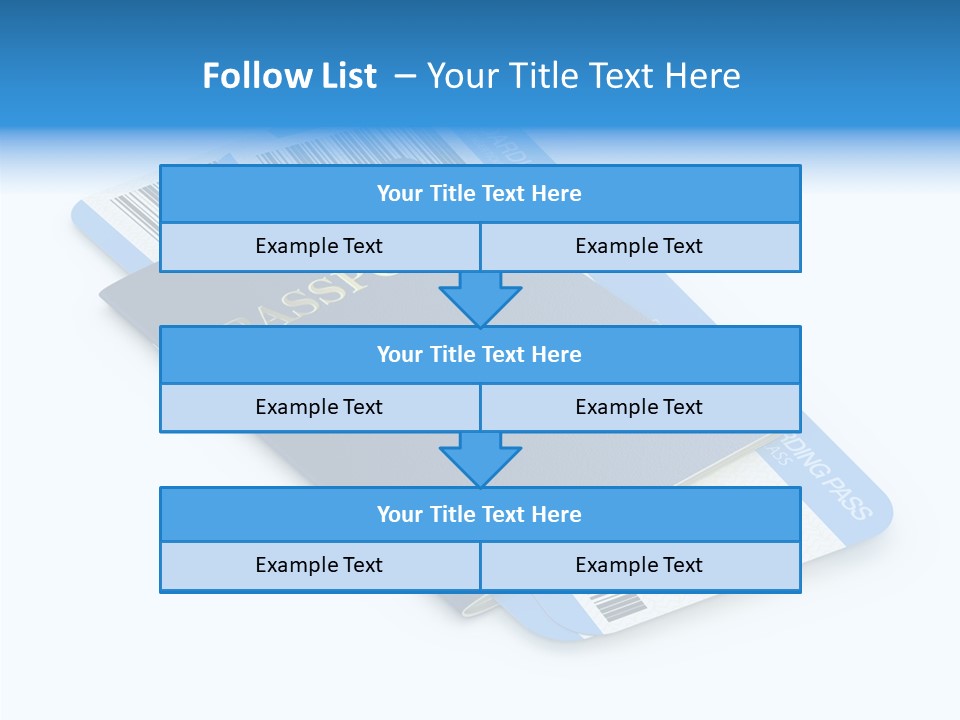 Barcode Flight Business PowerPoint Template