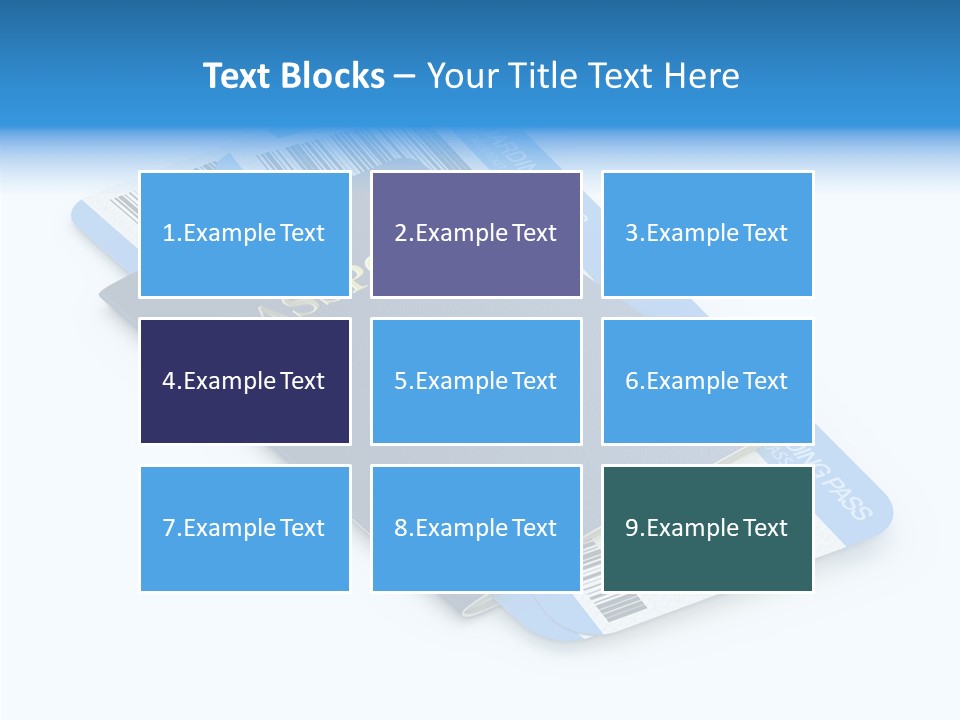 Barcode Flight Business PowerPoint Template