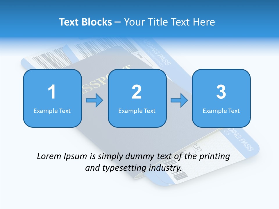 Barcode Flight Business PowerPoint Template