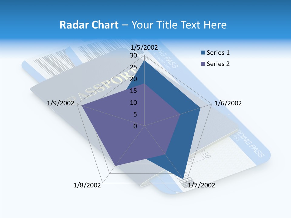 Barcode Flight Business PowerPoint Template