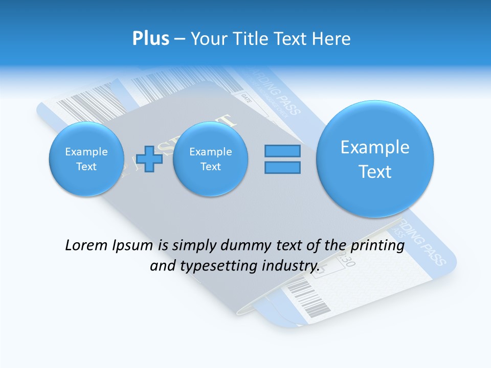 Barcode Flight Business PowerPoint Template