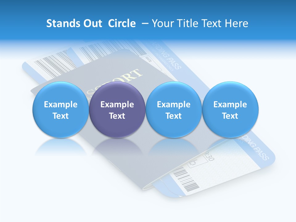 Barcode Flight Business PowerPoint Template