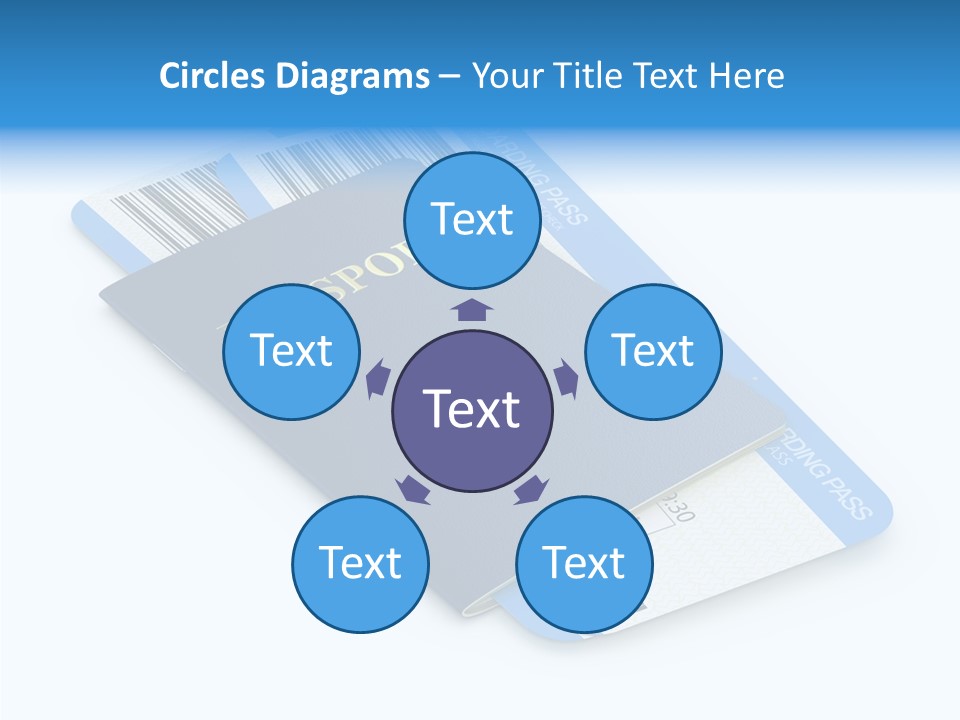 Barcode Flight Business PowerPoint Template