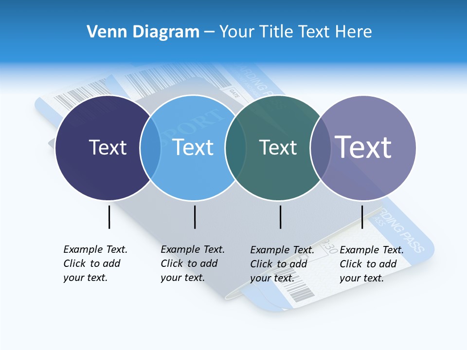 Barcode Flight Business PowerPoint Template