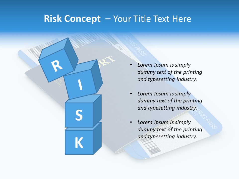 Barcode Flight Business PowerPoint Template