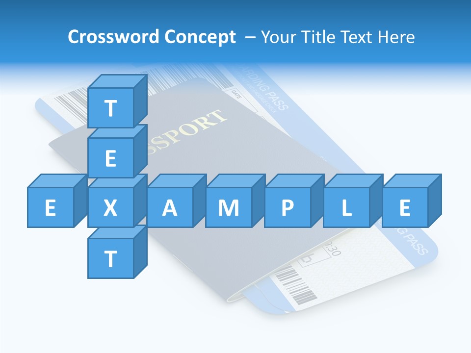 Barcode Flight Business PowerPoint Template