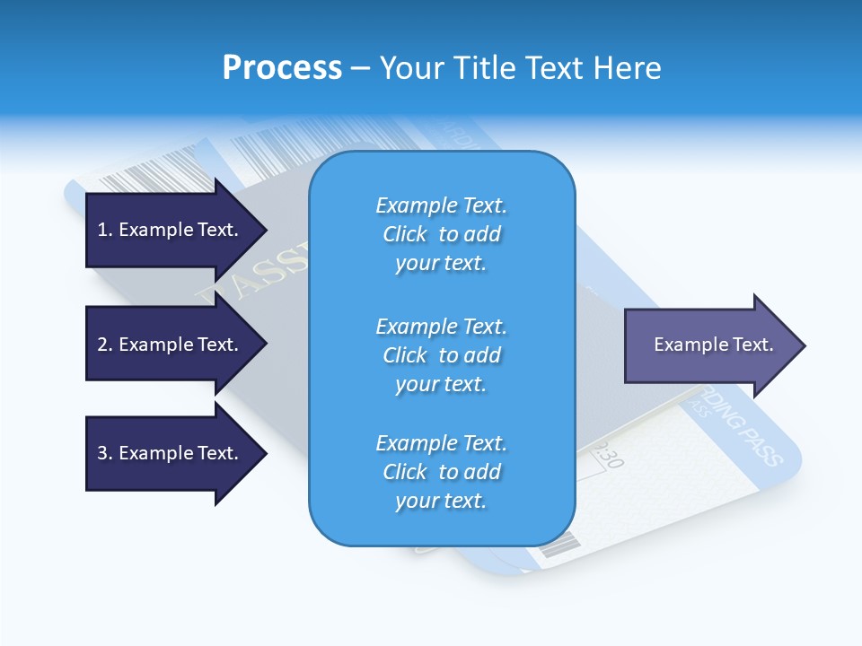 Barcode Flight Business PowerPoint Template
