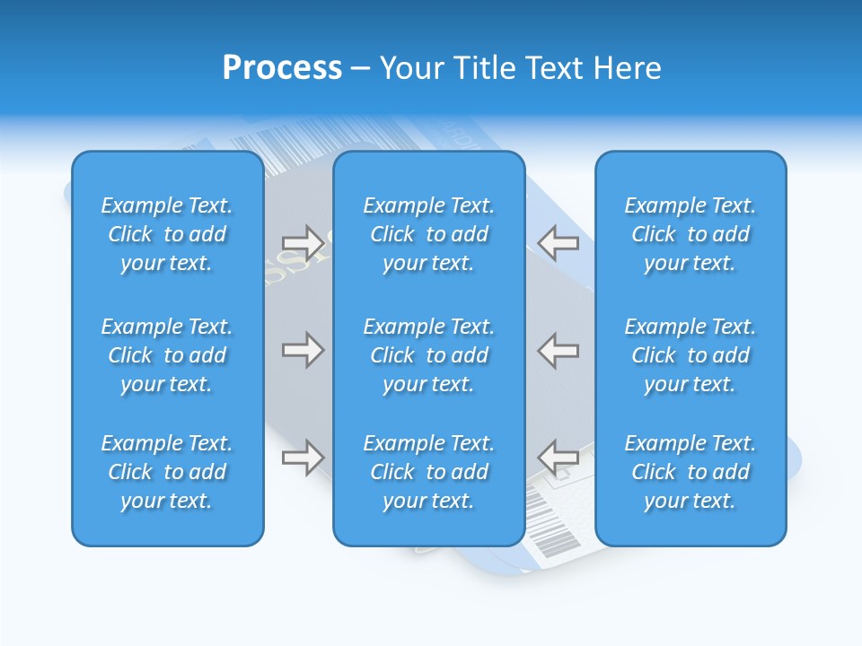 Barcode Flight Business PowerPoint Template