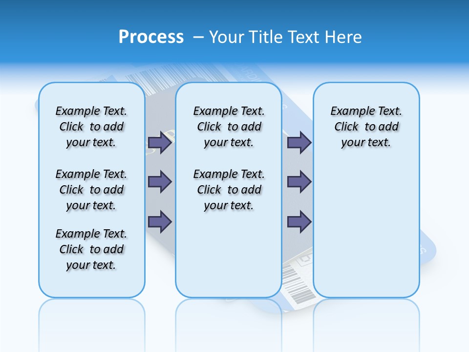 Barcode Flight Business PowerPoint Template